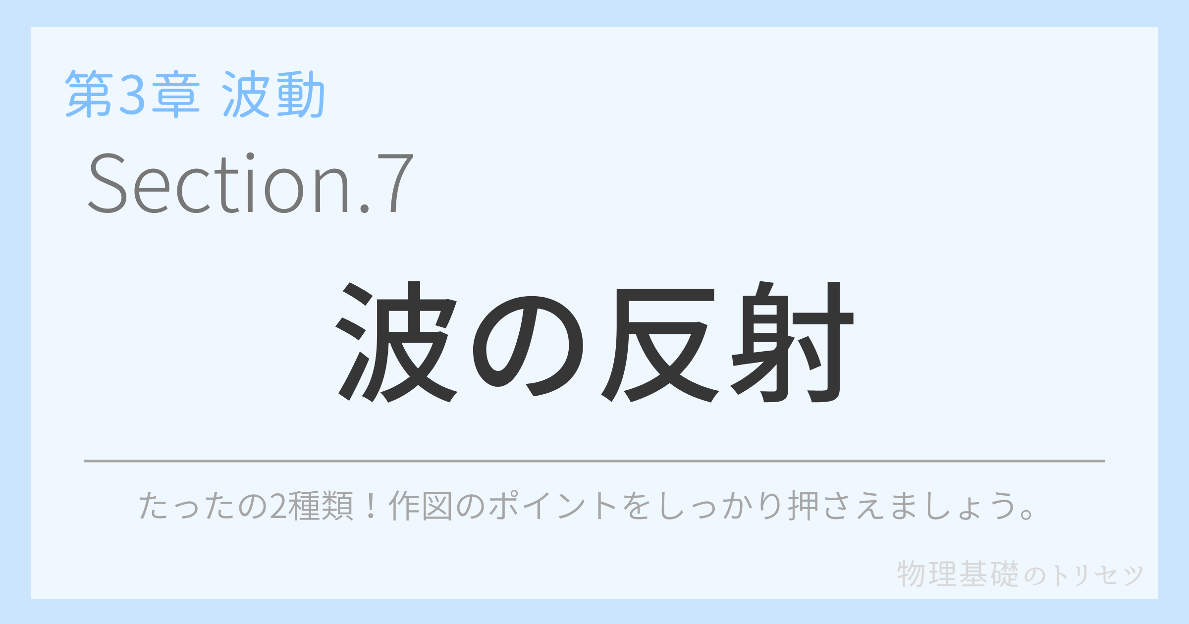 波の反射