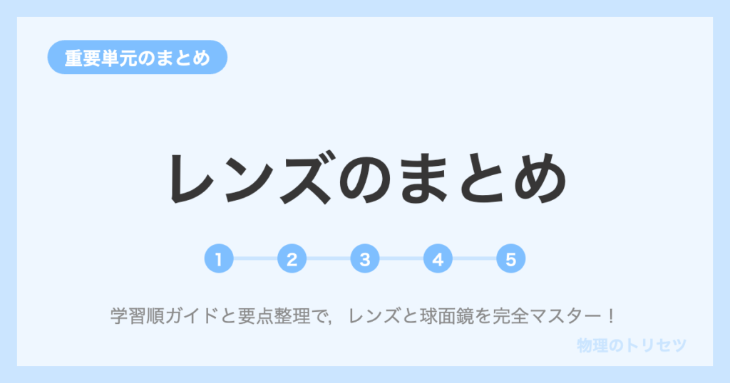 レンズのまとめ【学習ロードマップ】